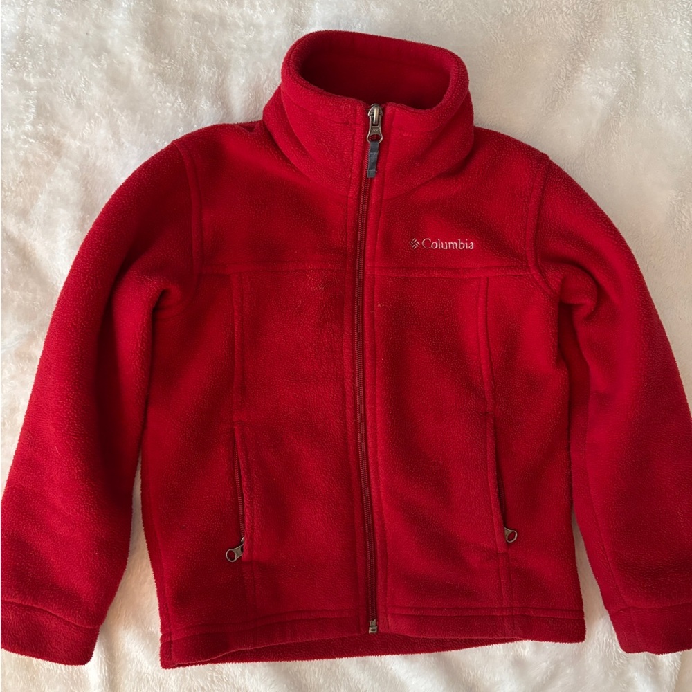 Columbia Vibrant Red Fleece Outerwear